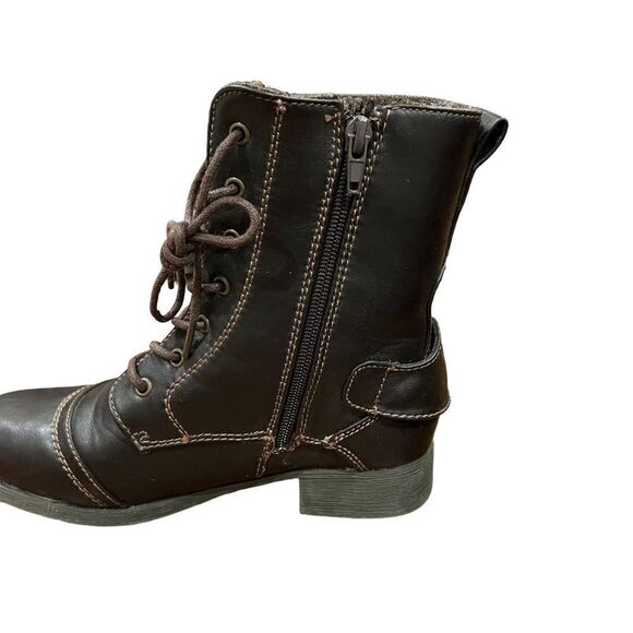 3 for $30! Bamboo brown fleece lined combat boots - Picture 8 of 8